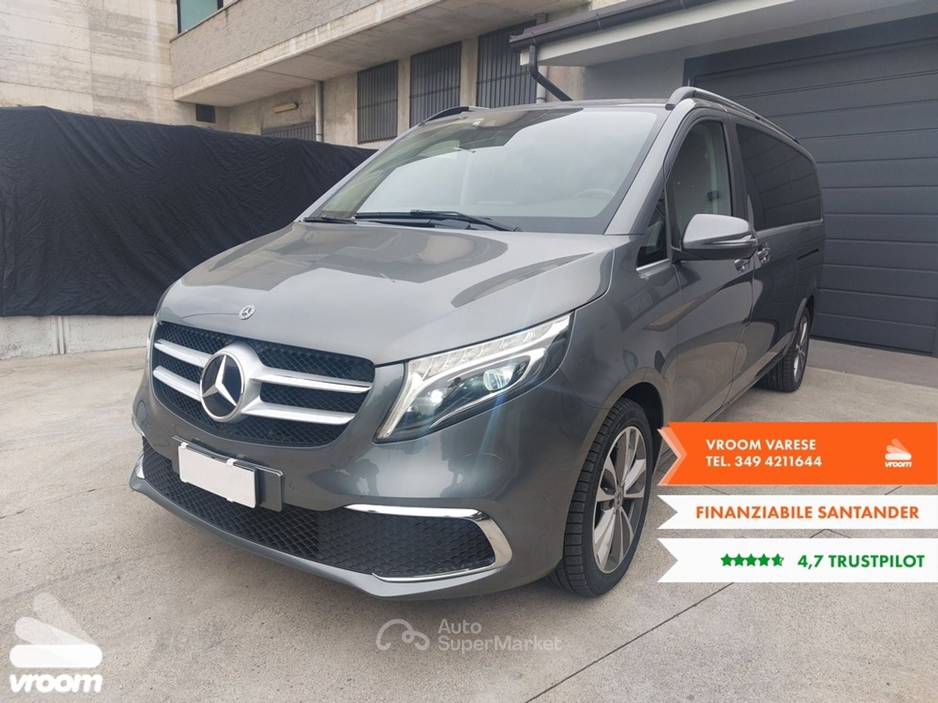 Vasca Baule Su Misura WeatherTech Per Mercedes-Benz Classe V W447 03 2014 2019 - copertina