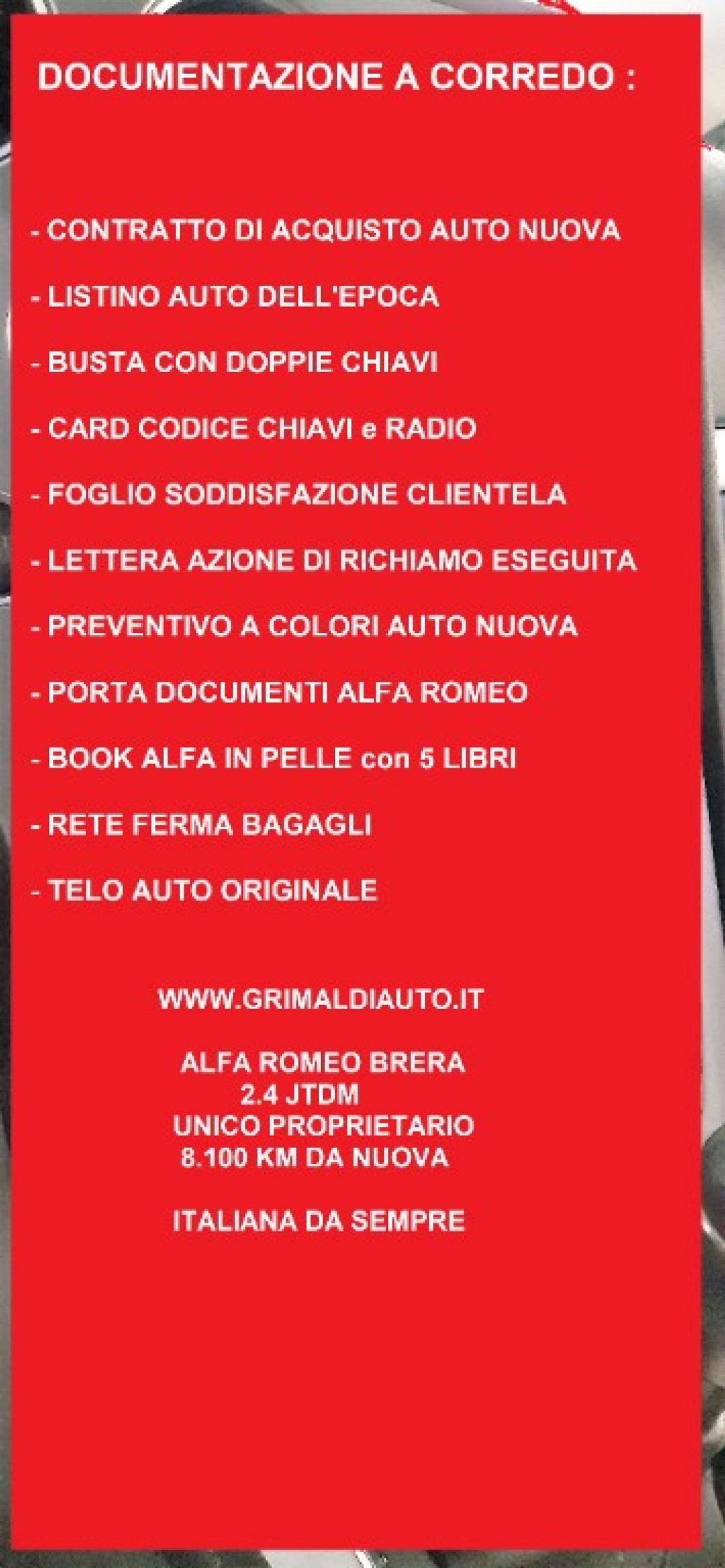 Alfa Romeo 2.4 - Luci